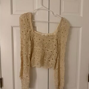 Idem Ditto Cream Lace Top